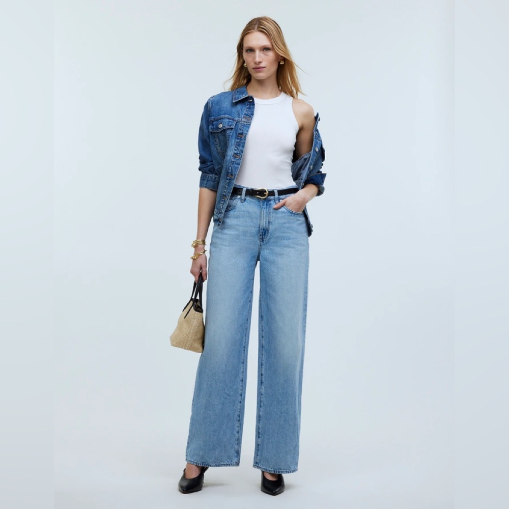 Madewell Light Blue Wide Leg Jeans